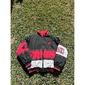Vintage Arkansas Razorbacks Windbreaker Jacket L Pro Player NCAA Pullover